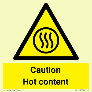 Caution Hot content